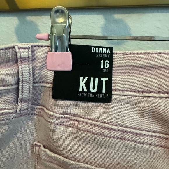 NWT Kut from the Kloth Light Pink Skinny Jeans Sz 16 - Picture 4 of 6